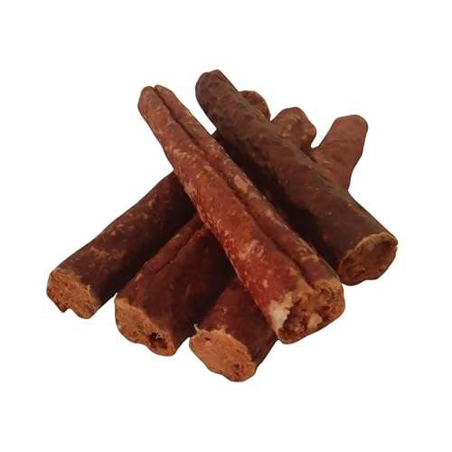 Premium Beef Dehydrated Sausages, 6 Inch/5 Count Pack, 100% All-Natural Dog Treats.