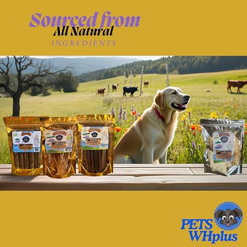 Premium Beef Dehydrated Sausages, 6 Inch/5 Count Pack, 100% All-Natural Dog Treats.