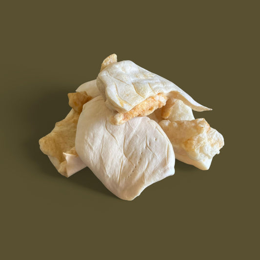 Premium Beef Cheek Chips-Chews, 4 Count Bag, 100% All-Natural Dog Treats.